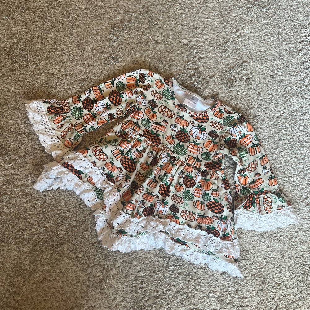 Sparkle in Pink Boutique Toddler Girl Pumpkin Top